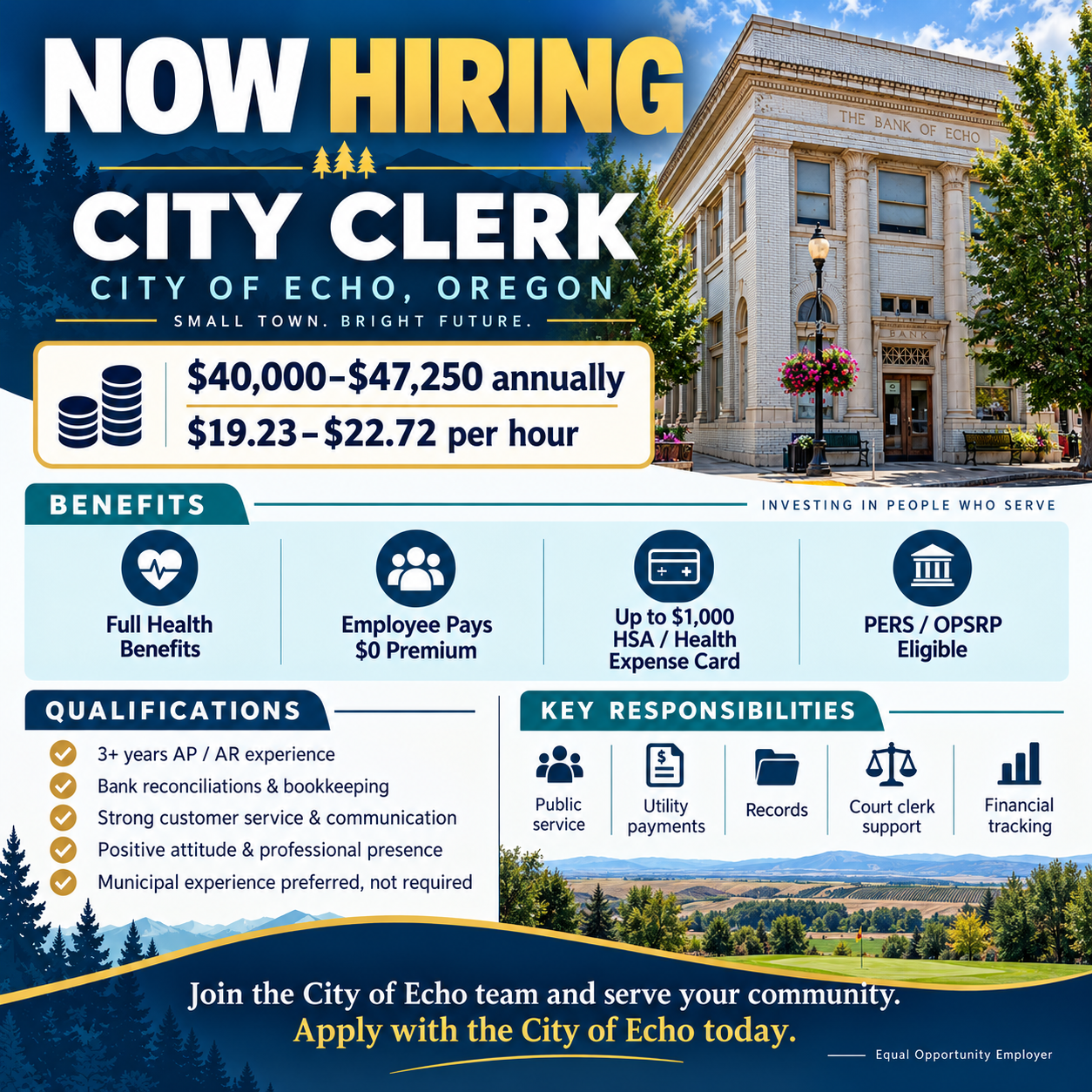 City Clerk Position Opening!